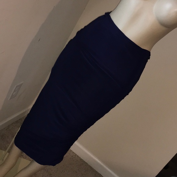 Ruched Asymmetrical Skirt Samantha Eng - Picture 1 of 6